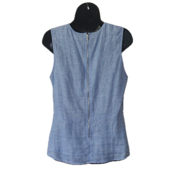 Chambray Linen Shell (Ann Taylor) - Picture 2 of 3